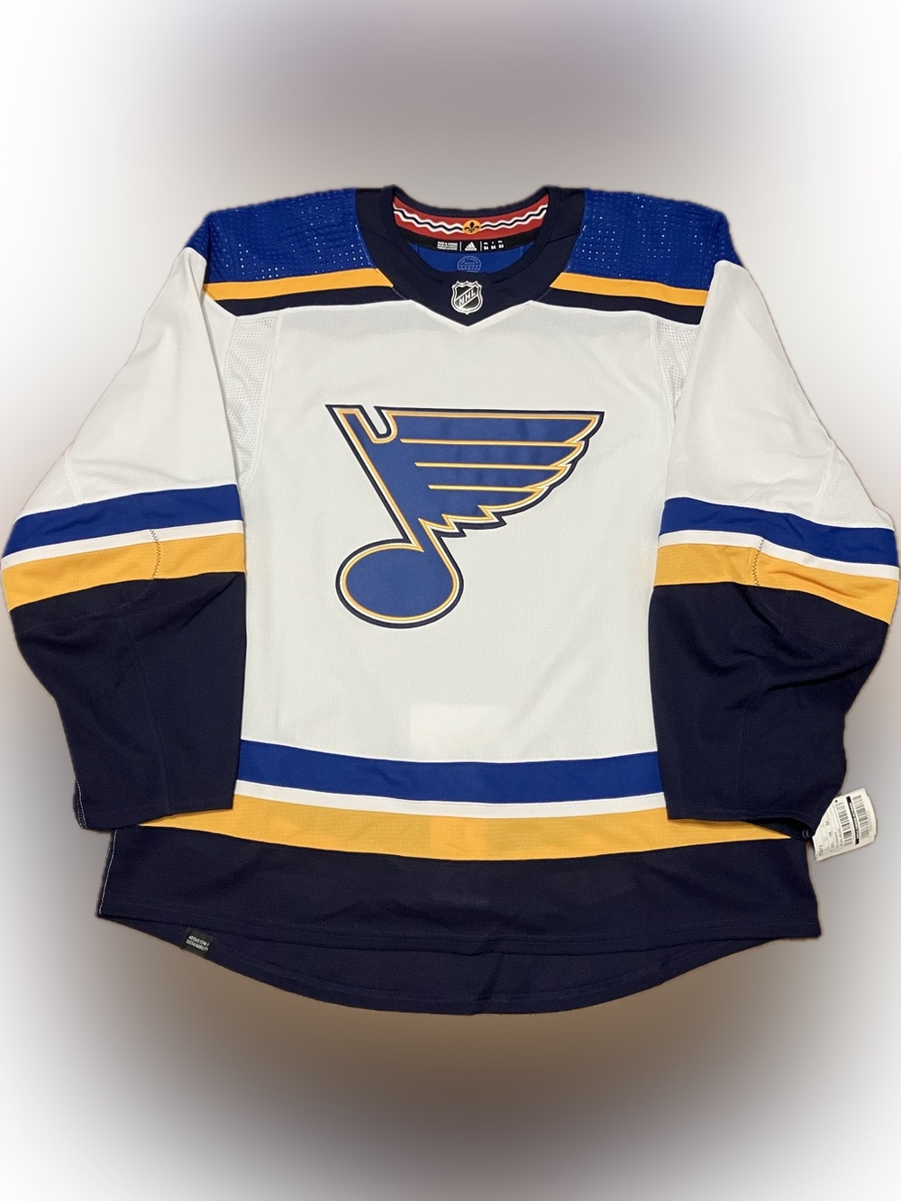 NWT St. Louis Blues Blank PG MiC Adidas NHL Hockey Jersey Size 54